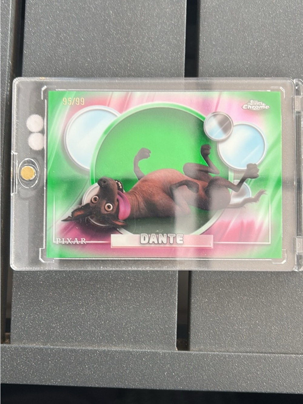 Topps Dante Dog Card - Green/Pink